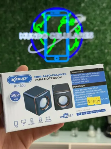 CAIXA DE SOM PARA PC E NOTEBOOK 3W USB