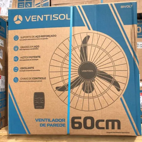 Ventilador Premium Ventisol 60cm - Economia, Potência e Qualidade