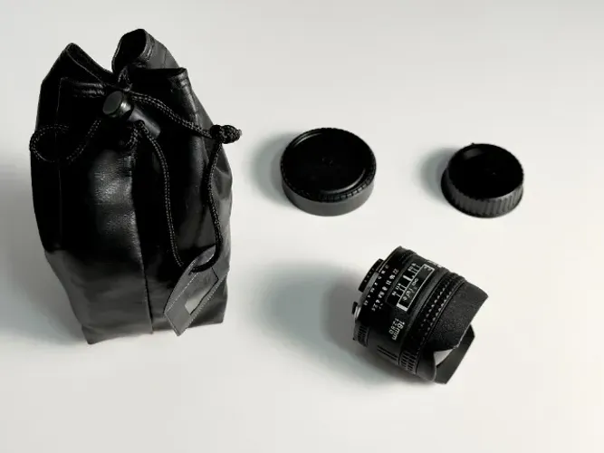 Lente Nikon AF-D 16mm f/2.8 Fisheye + Tampas e Filtro Originais