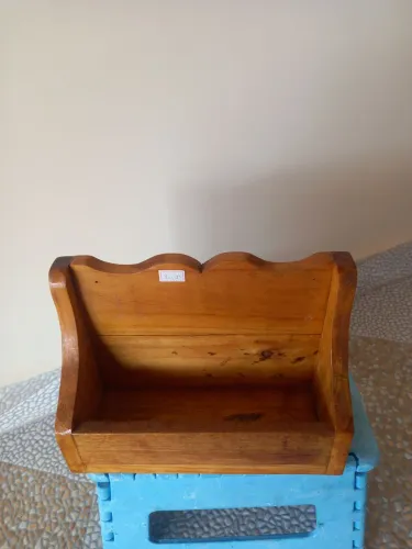 Porta tempero de madeira rústica