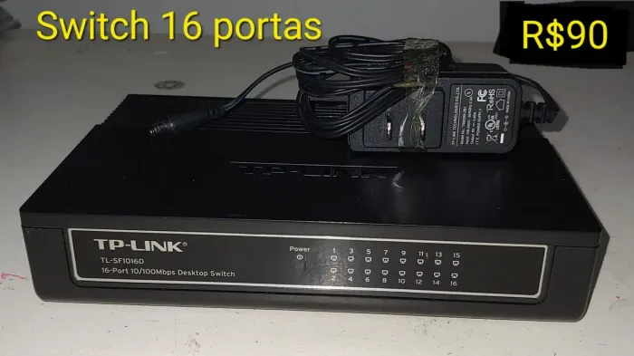 Switch TP-Link 16 Portas 10/100Mbps