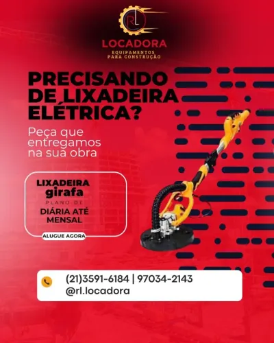 Lixadeira girafa com saco coletor