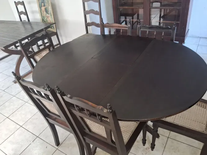 Mesa antiga 6 lugares