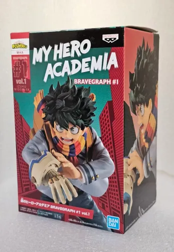 Figure Izuku Midoriya My Hero Academia BRAVEGRAPH #1 BANPRESTO NOVO
