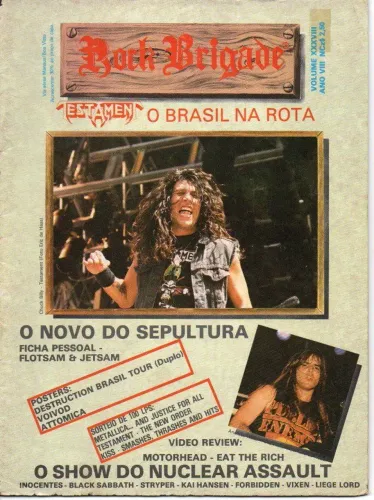 Revista Rock Brigade 38 Raridade Peça de Colecionador