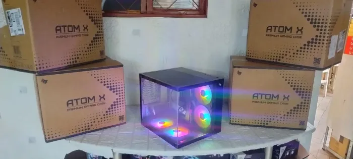 Gabinete gamer, 04 Fans Rgb inclusa