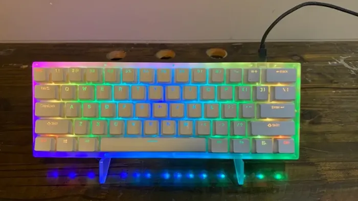 Teclado Mecânico GamaKay K61 Gateron Red + Yellow