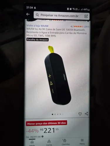 CAIXA DE SOM ALOK NOVA APROVA DE ÁGUA 