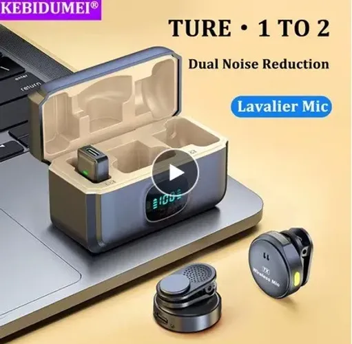 Microfone de lapela 2.4ghz, sem fio