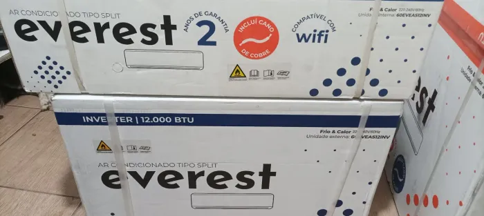 Ar Condicionado Split Everest Inverter 12.000 BTUs - 2 Anos de Garantia