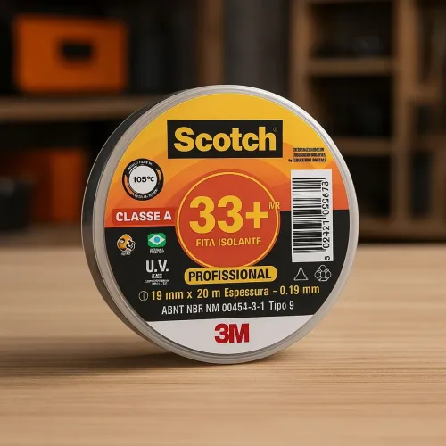 Fita Isolante Scotch 33+ Profissional 19mm x 20m