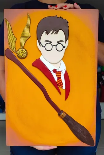 Quadro Harry Potter - Pomo de Ouro
