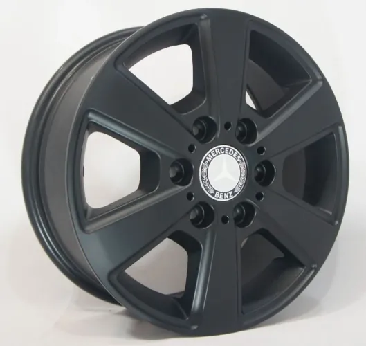 Rodas Mercedes-Benz Aro 16 Sprinter preta fosca 5x112