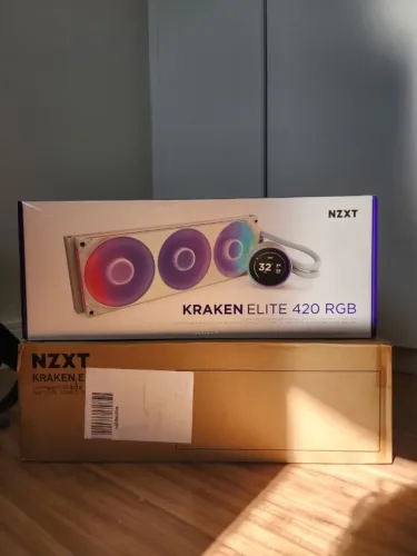 (NOVO) Water Cooler NZXT Kraken Elite 420 RGB Branco