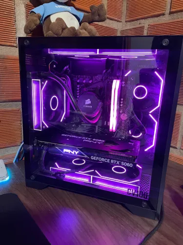 Computador/Pc Gamer RTX 5060 + Ryzen 5 5600 | 32GB RAM | Setup Aquário