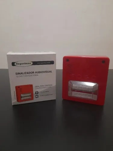 Sinalizador Audiovisual Segurimax 12/24V Convencional