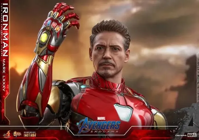 Figure Action Mark 85 Iron Man End Game Aberto 1 vez apenas.