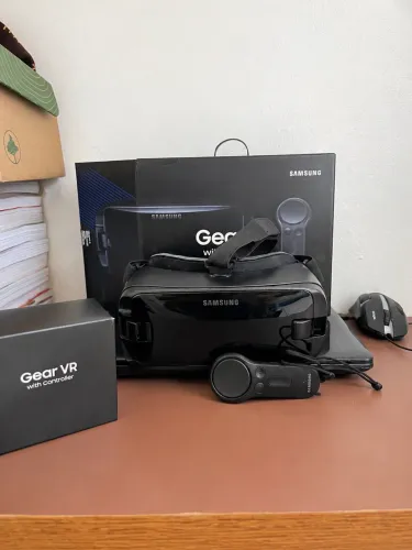 Óculos de Realidade Virtual Samsung Gear VR + Controle Bluetooth Original Impecável