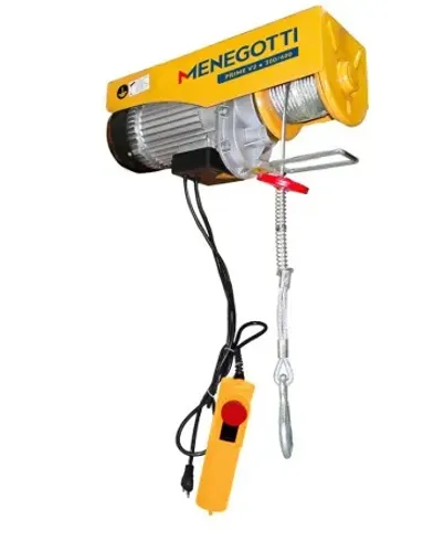 Guincho Elétrico Menegotti Prime V2 300/600kg 127V Novo