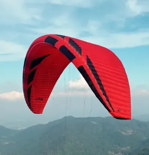 50% Parapente LT2 L vermelho novo