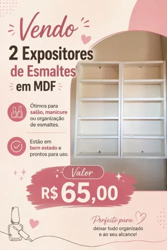 Vendo 2 Expositores de Esmaltes