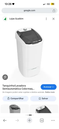 Tanquinho de lavar roupas