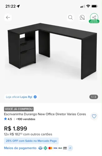 Escrivaninha Pra venda
