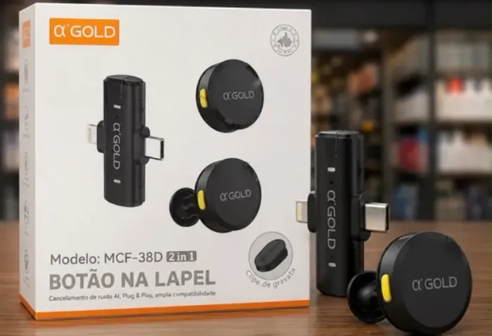 Microfone lapela 