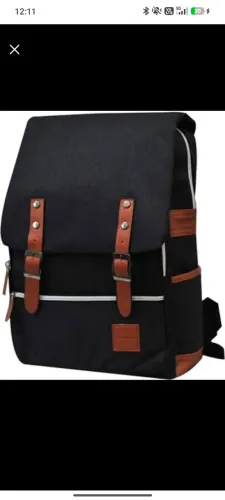 Mochila Casual de Poliester Preta