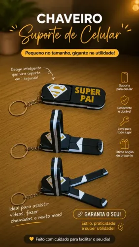 Chaveiro - Porta Celular
