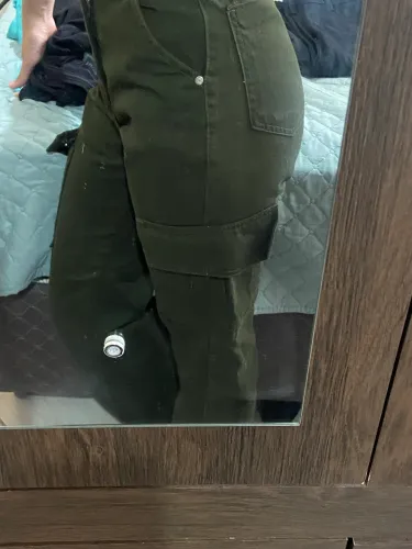 Calça jeans larga tam 34