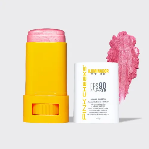 Iluminador Multifuncional Corporal e Facial FPS 90 FPUVA 35 17,5g Rosé
