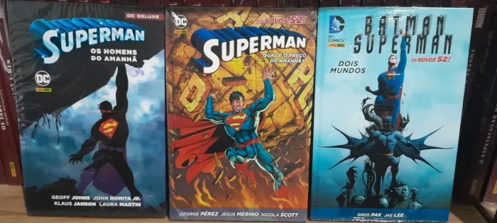 Hq Superman Os Homens do Amanhã, Qual é o Preço do Amanhã, Batman Dois Mundos Os Novos 52