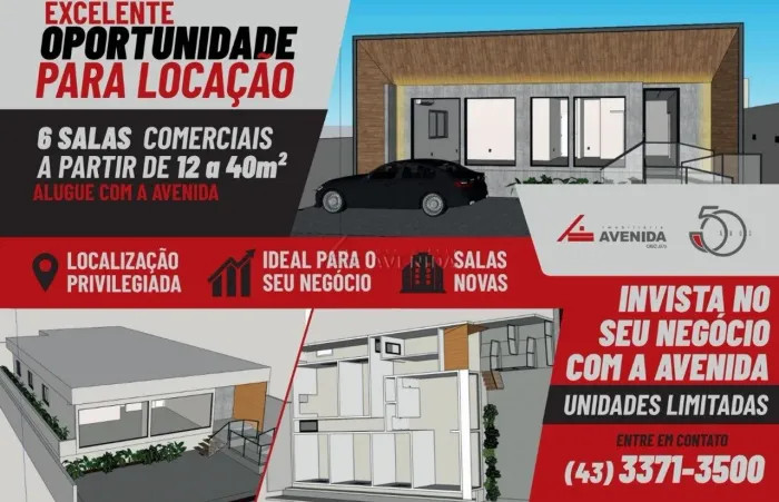 SALAs COMERCIAIS PARA LOCAÇÃO - CENTRO DE LONDRINA