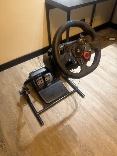 Volante Logitech G29 + Suporte Veloce (Semi-novo) - Setup Completo