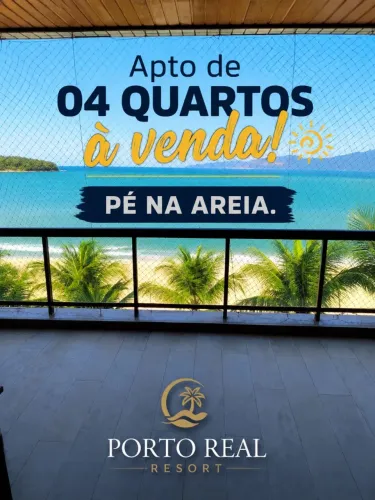 Apartamento de 04 quartos Porto Real Resort Pé na Areia..