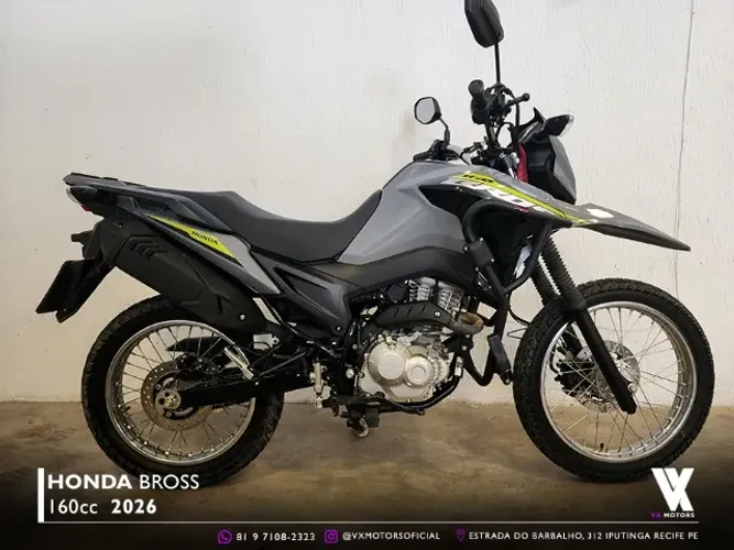 Bros 160 2026 *1.600km* IPVA Pago - Aceito Carro ou Moto Como Entrada
