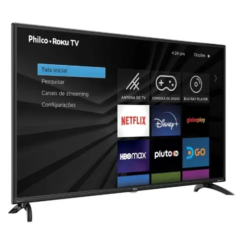 Televisão 43 Polegadas Smart TV Philco, Sistema Op. Roku - 12x $80,25 no cartão de crédito