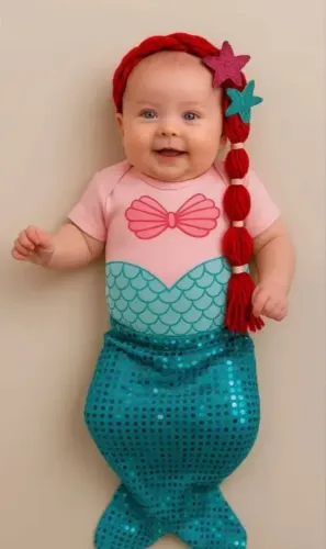 Fantasia sereia baby mesversario