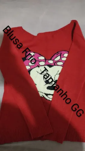 Blusa Feminina Vermelha - Tamanho GG