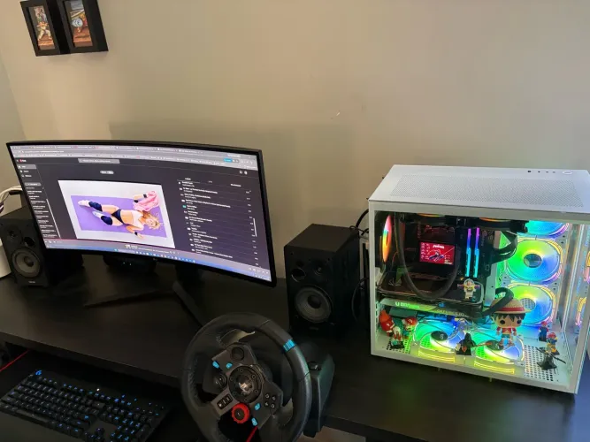 PC Gamer White High-End | Ryzen 7 5700X3D + RTX 4070 Super + 32GB Trident Z RGB