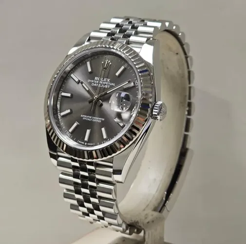 Relógio Rolex datejust cinza grafitt automático 