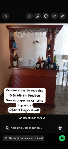 Bar de madeira