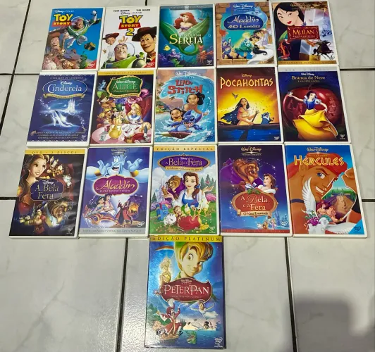 Coleção 19 DVDs Disney
