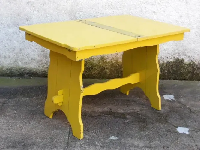 Mesa Antiga em Madeira Maciça 77 X 119 X 80