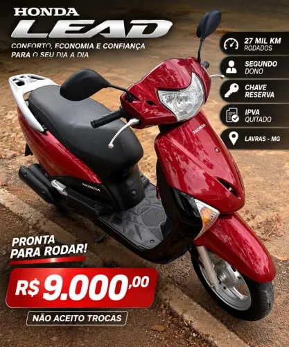 Honda Lead 2013 - Baixa Kilometragem 27.000 apenas.