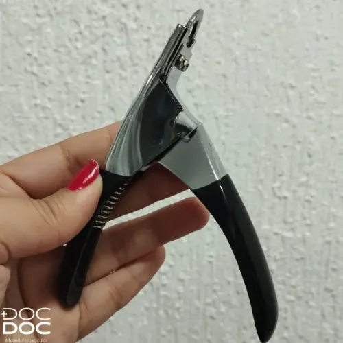 Alicate de unha cabo emborrachado para PET - NOVO