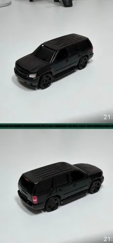 Miniatura Hot Wheels 07 Chevy Tahoe Nick Fury Temática Custom