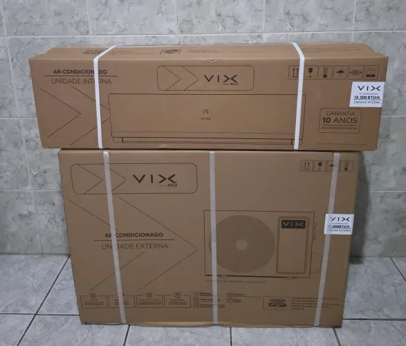 AR-CONDICIONADO VIX 18.000 MIL BTUS INVERT, LACRADO NOTA FISCAL E GARANTIA. 