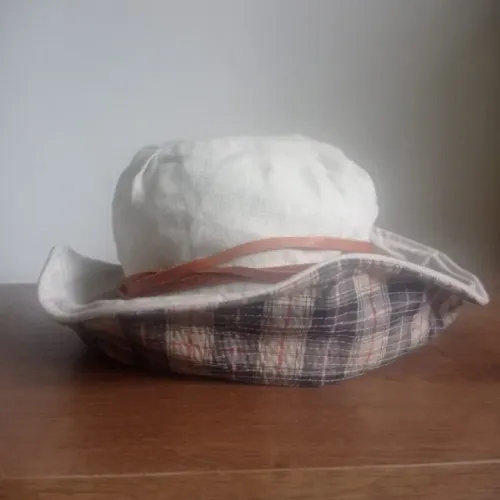 chapéu feminino bucket hat vintage - soylista original - linho e algodão